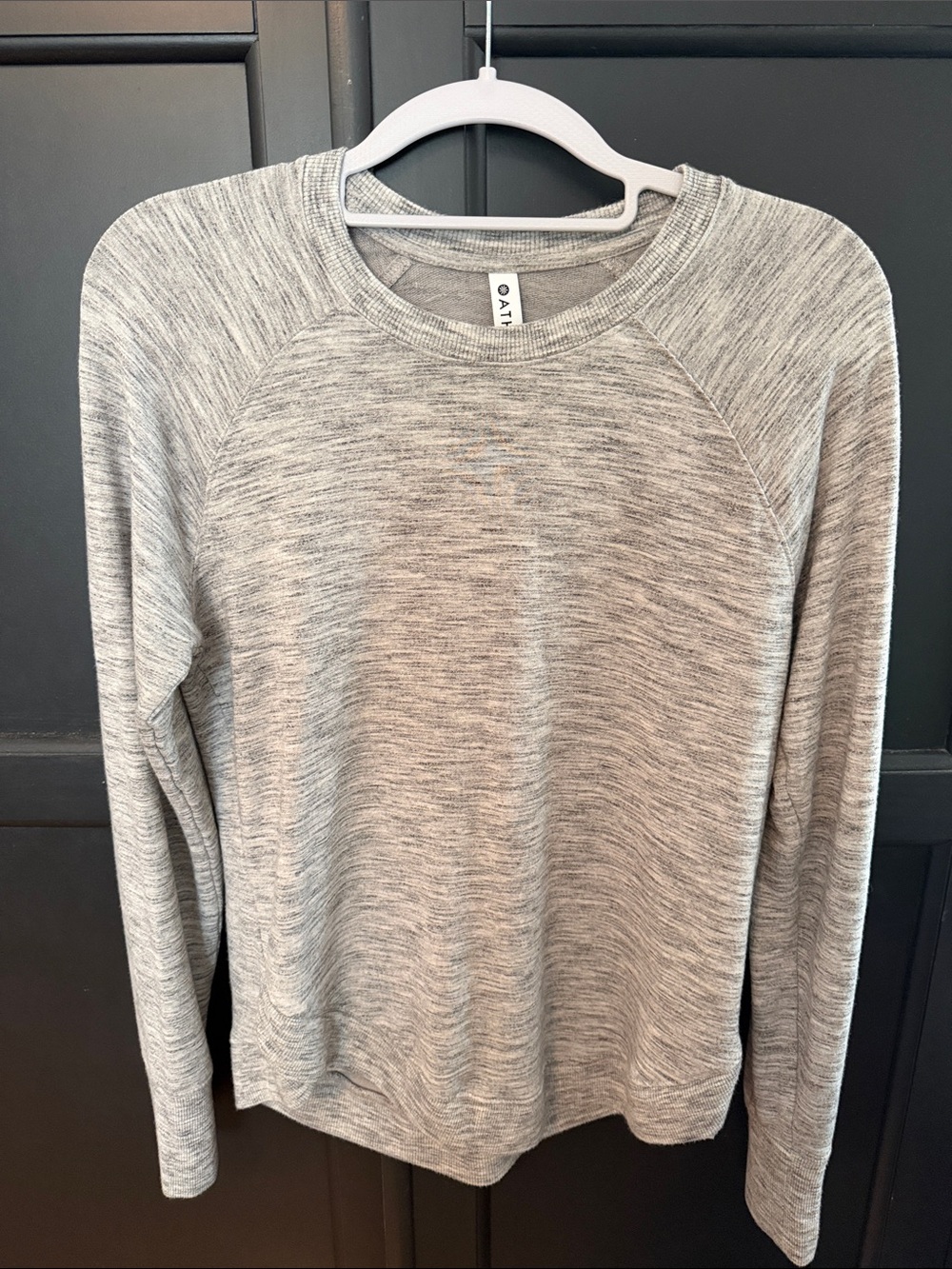 Athleta Heather Gray women’s Crewneck athletic top
